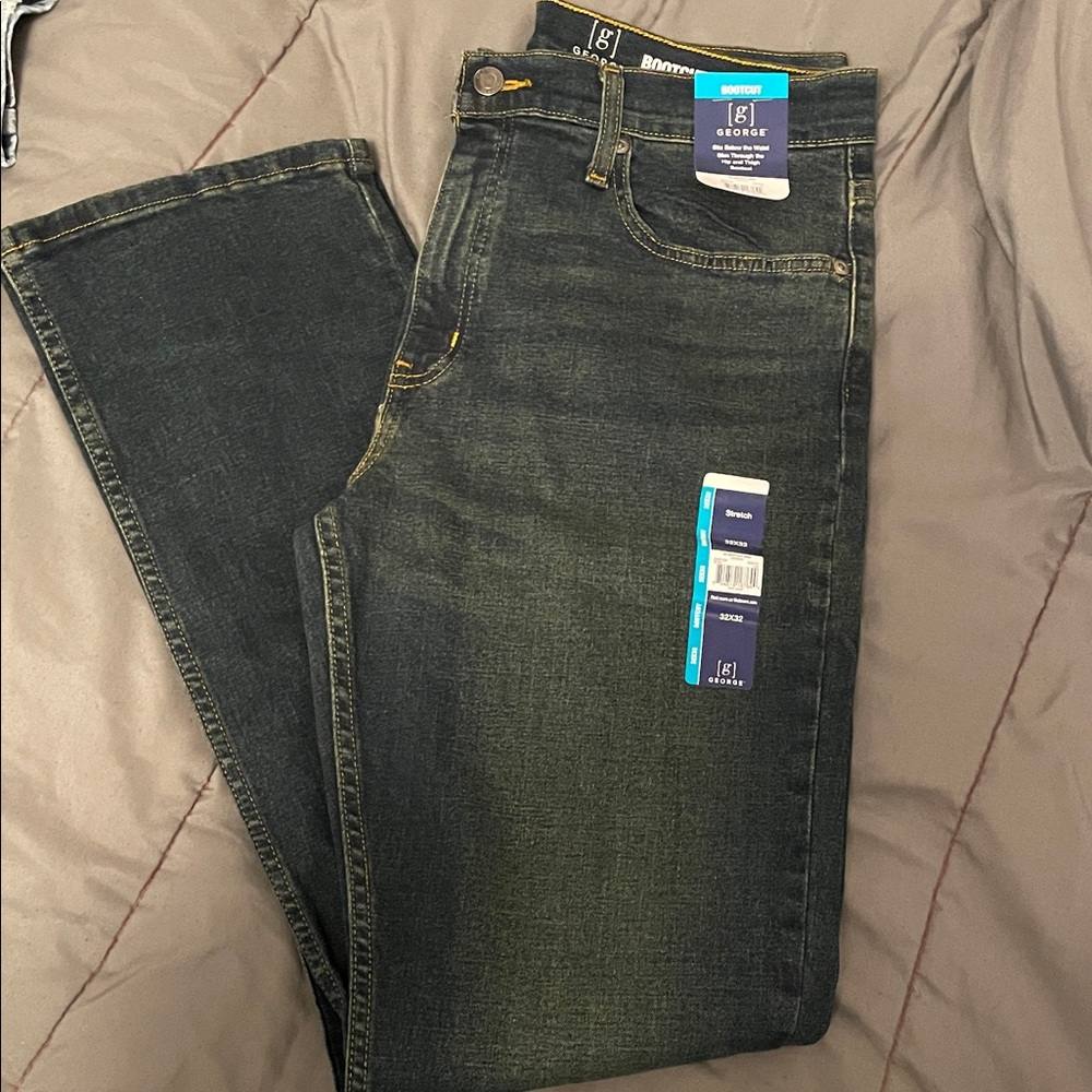 George Men's Bootcut Jeans - Dark Gray